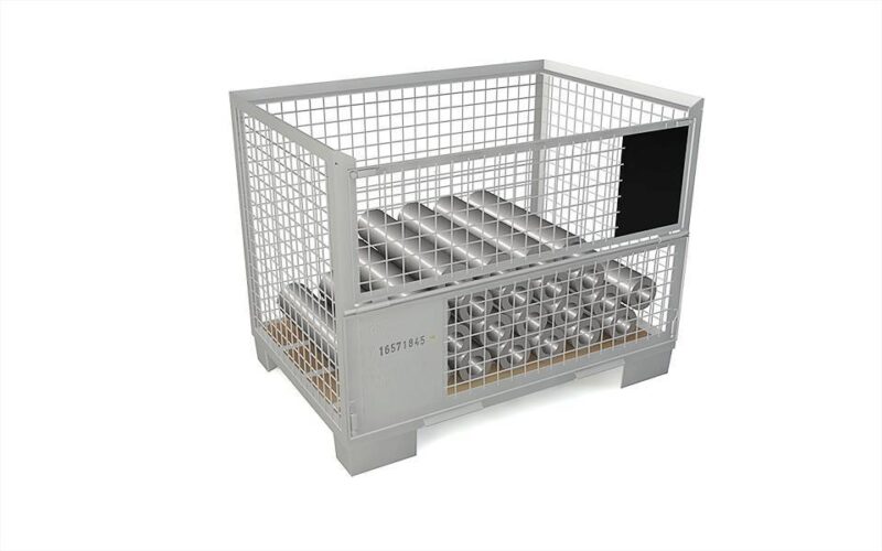 Gitterbox GIBO 1240x835x970 mm, homologado EPAL UIC 435-3, nuevo - Rasmia