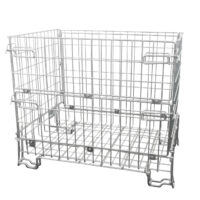 Contenedor de malla galvanizado 1200x800x1000 mm 10 Contenedor de malla galvanizado 1200x800x1000 mm montado visto en diagonal
