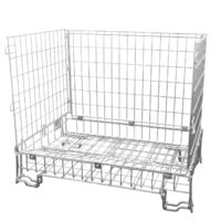 Contenedor de malla galvanizado 1200x800x1000 mm 12 Detalle de la malla metálica galvanizada del contenedor 1200x800