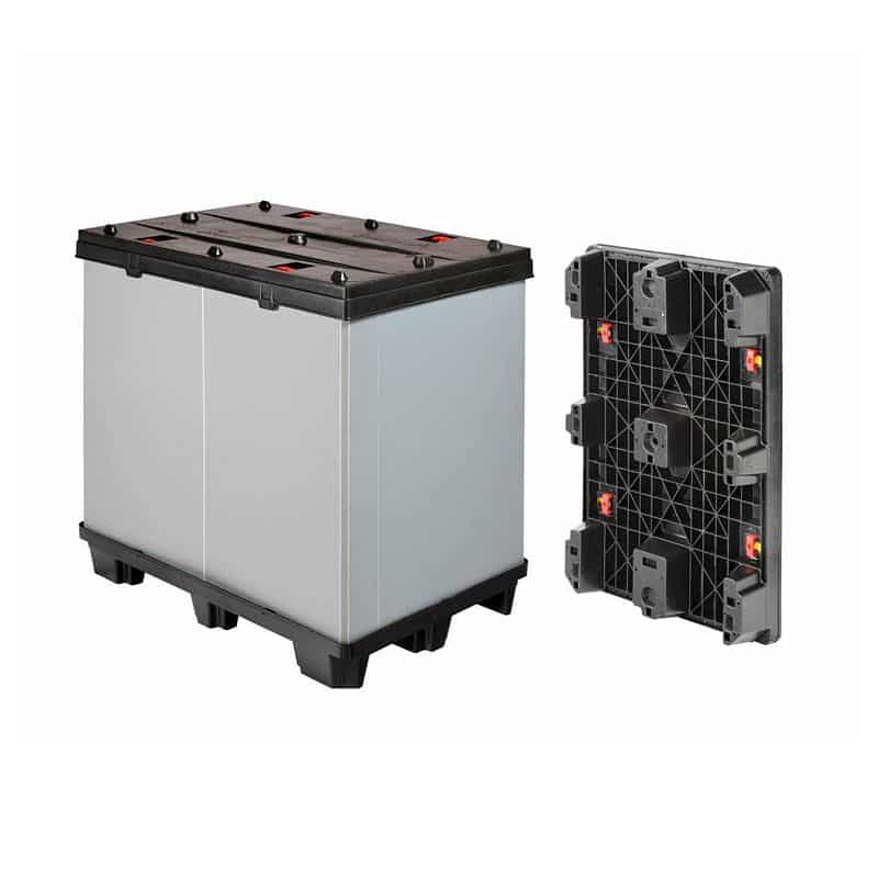 Contenedor plegable de plástico Tripbox 1200x800x1180 mm 2 Contenedor plegable de plástico Tripbox 1200x800x1180 mm - Imagen 2