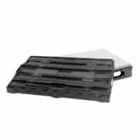 Contenedor plegable de plástico Tripbox 1220x820x928 mm 11 Base de HDPE del contenedor plegable Tripbox 1220x820 mm