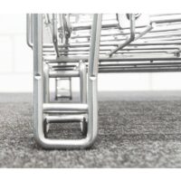 Contenedor de malla galvanizado 800x600x700 mm 15 Contenedor de malla 800x600 mm plegado para retorno vacío