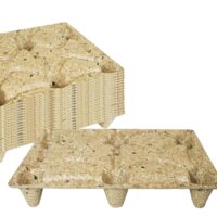 Palet de conglomerado 800x600x120 mm 8 Palets de conglomerado 800x600 mm apilados en pila vertical