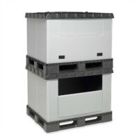 Contenedor plegable de plástico 1200x1000x1180 mm 10 Pared alveolar de polipropileno del contenedor plegable 1200x1000 mm