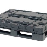 Contenedor plegable de plástico 1200x1000x1180 mm 13 Base de palet box 1200x1000x1180 mm
