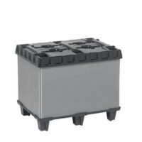 Contenedor plegable de plástico 820x620x635 mm con 9 pies 5 Tripbox 820x620x635 mm plegable