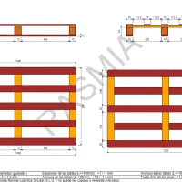 Palet NIMF15 nuevo 1200x800/1000 12 plano palet